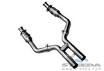 3" x 2 1/2" OEM Exhaust Catted H Pipe
